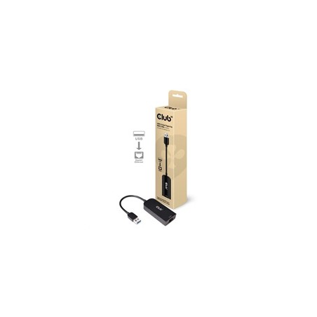 Club3D Adaptér USB 3.2 Gen 1 Typ A na RJ45 2.5Gb, 24cm