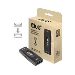 Club3D Adaptér aktivní DisplayPort 1.4 Repeater 4K120HZ HBR3 (F/F), černá