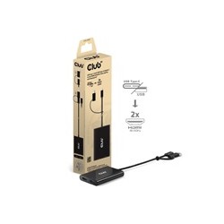 Club3D Video rozbočovač USB-C/A na 2xHDMI 2.0, Dual Monitor, 4K60Hz (M/F)
