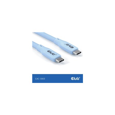 Club3D Kabel USB-C 4.0, 20Gbps, 4K60Hz, PD 240W, 2m, modrá