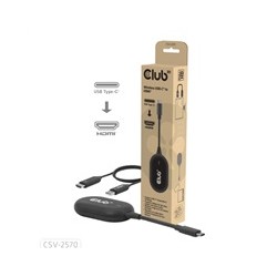 Club3D Bezdrátový adaptér (vysílač) USB-C na HDMI, Full HD, dosah 25m
