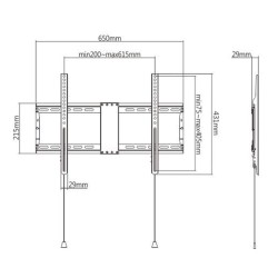 GEMBIRD Držák TV WM-80F-01, 37"-80" (70kg), pevný