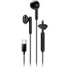 GENIUS sluchátka HS-M366 headset, mikrofon, USB-C, rotáční klip, černá