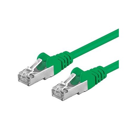 PREMIUMCORD Patch kabel CAT6a S-FTP, RJ45-RJ45, AWG 26/7 10m zelená