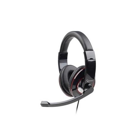 GEMBIRD sluchátka s mikrofonem MHS-U-001 Gaming, černá, USB