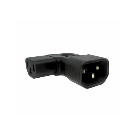 Adaptér úhlový na stranu IEC C13 na IEC C14 napětí 230V, 10A