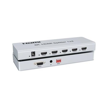 PremiumCord HDMI 2.1 splitter 1-4 porty, 8K@60Hz, 4K@120Hz, 1080p, HDR
