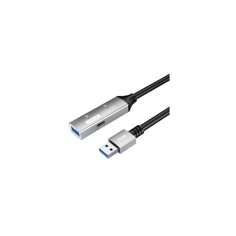 PREMIUMCORD USB 3.2. repeater a prodlužovací kabel Male-Female, 5Gbps Aluminium 5m