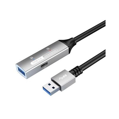 PREMIUMCORD USB 3.2. repeater a prodlužovací kabel Male-Female, 5Gbps Aluminium 5m