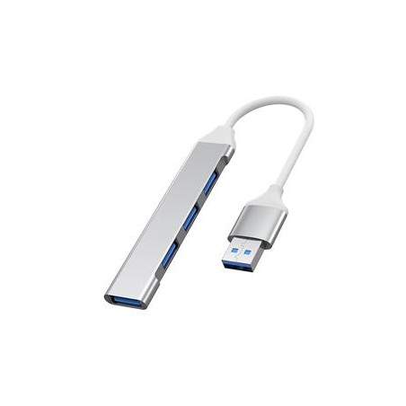 PremiumCord Hub USB3.2A na USB3.2 A + 3x USB2.0 A, SuperSpeed 5Gbps, hliníkové pouzdro