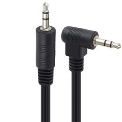 PREMIUMCORD Kabel Jack 3,5mm - 3,5mm 90° M/M 1,5m