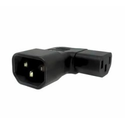 Adaptér úhlový na stranu IEC C13 na IEC C14 napětí 230V, 10A