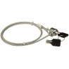 PREMIUMCORD Bezpečnostní zámek na NTB 1,8m Kensington Lock (na klíč, ocelové lanko)