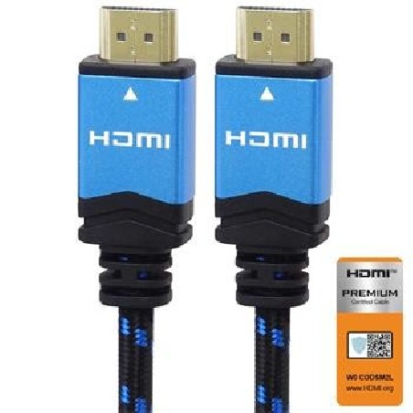 PremiumCord Ultra HDTV 4K@60Hz kabel HDMI 2.0b kovové+zlacené konektory 3m