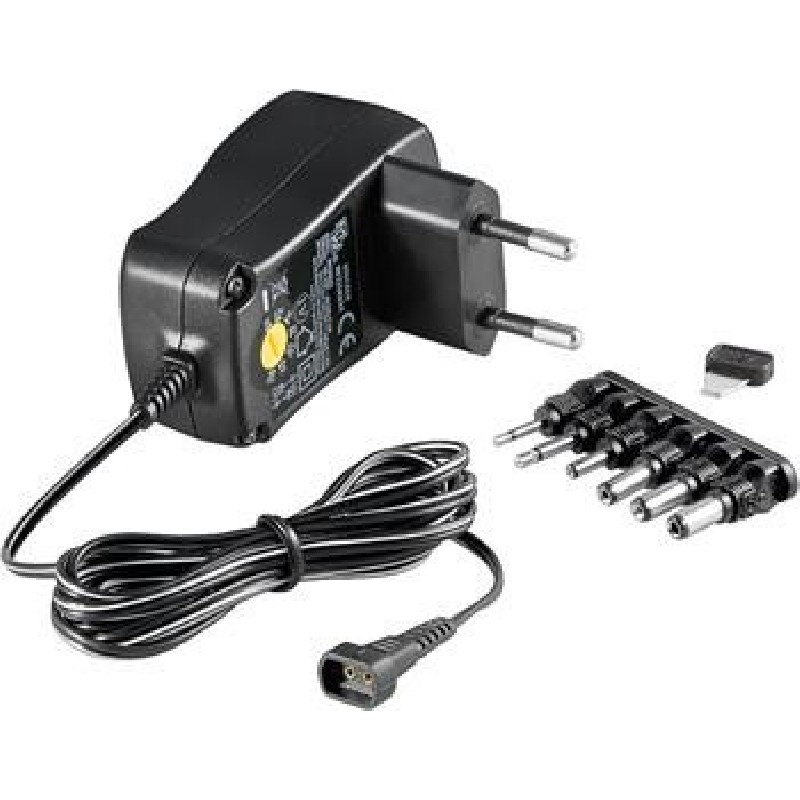 Goobay Univerzální napájecí adaptér 230V/3-12V stejnosměrný 600mA