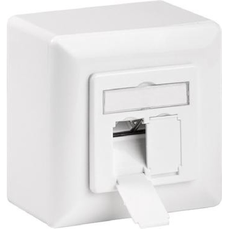 CAT 6a Class EA síťová zásuvka na/pod omítku 2x RJ45
