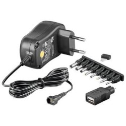 Goobay Univerzální napájecí adaptér 230V/3-12V stejnosměrný 600mA