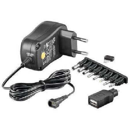 Goobay Univerzální napájecí adaptér 230V/3-12V stejnosměrný 600mA