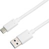 PremiumCord kabel USB-C - USB 3.0 A (USB 3.2 generation 2, 3A, 10Gbit/s) 0.15m, bílá