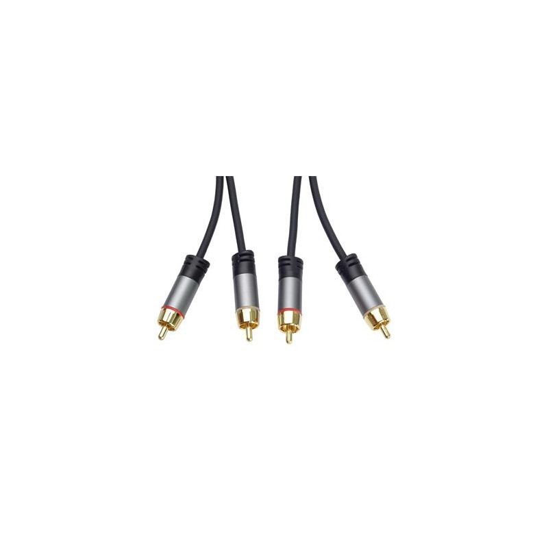 PREMIUMCORD kabel, 2x CINCH-2x CINCH M/M, 5m