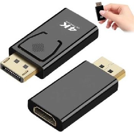 PremiumCord adaptér DisplayPort - HDMI, 4K@30Hz Male/Female, pozlacené konektory