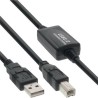 PREMIUMCORD USB 2.0 repeater a propojovací kabel A/M-B/M 20m