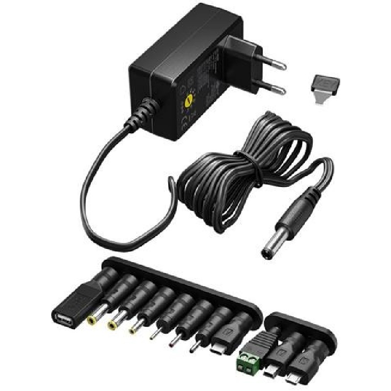 Goobay Univerzální napájecí adaptér 230V/3-12V stejnosměrný 300mA