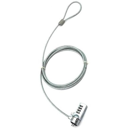 PREMIUMCORD Bezpečnostní zámek na NTB 1,8m Kensington Lock (4 místný kód, ocelové lanko)