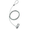 PREMIUMCORD Bezpečnostní zámek na NTB 1,8m Kensington Lock (4 místný kód, ocelové lanko)