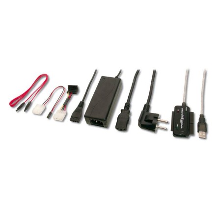 PREMIUMCORD USB 2.0 - IDE + SATA adapter s kabelem a přídavným zdrojem