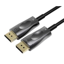 PREMIUMCORD Optický DisplayPort 1.4 přípojný kabel M/M, zlacené konekt. 30m