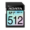 ADATA SDXC karta 512GB Extreme, PCIe Gen3, UHS-I, C10, V30, (R:800/W:700 MB/s)