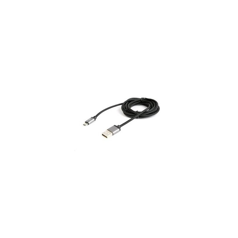 GEMBIRD Kabel USB A Male/Micro B Male 2.0, 1,8m, opletený, černý, blister