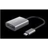 TRUST čtečka paměťových karet DALYX Fast, externí, USB-C, 8cm