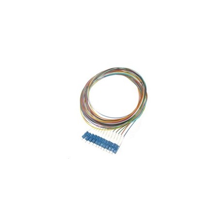 Pigtail SM 9/125, OS2, konektor LC, LS0H, 1m - sada 12 ks