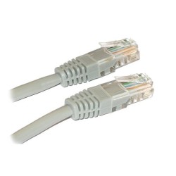 XtendLan patch kabel Cat6, UTP - 0,25m, šedý (prodej po 10 ks)