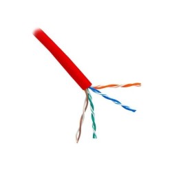 UTP kabel PlanetElite, Cat5E, licna(lanko), PVC, červená, 305m