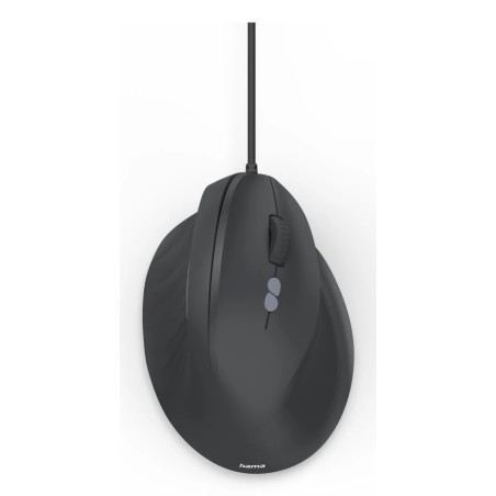 Hama vertikální ergonomická kabelová myš ECM-500R, pro praváky, černá
