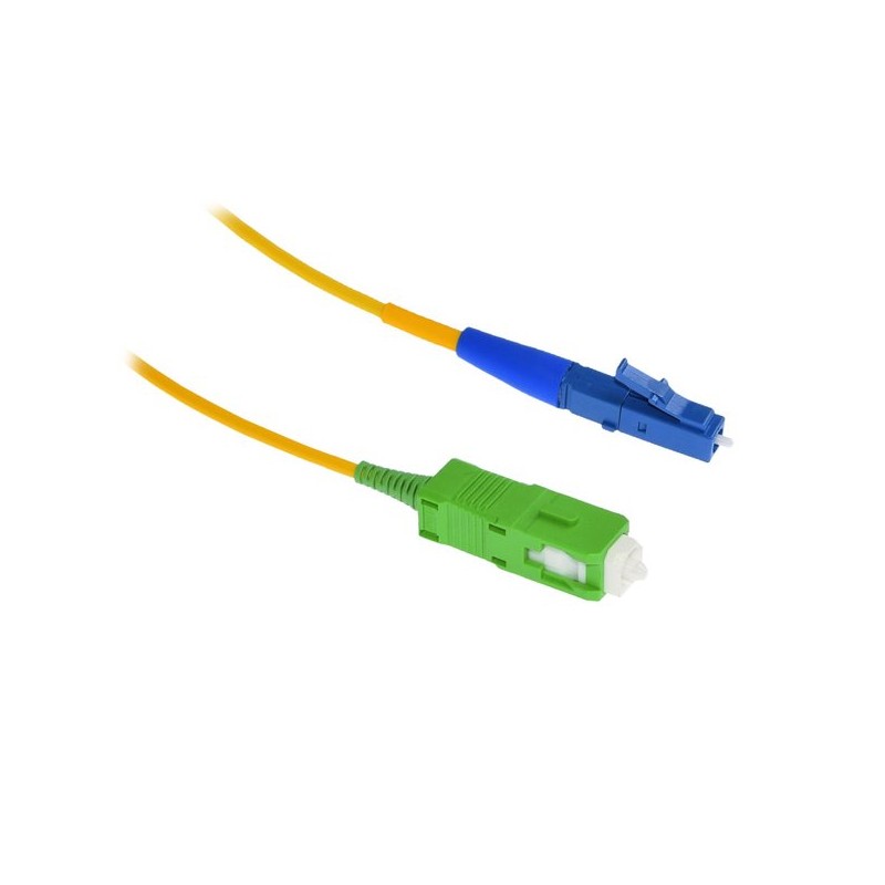 XtendLan simplexní patch kabel SM 9/125, OS2, LC(UPC)-SC(APC), LS0H, 1m