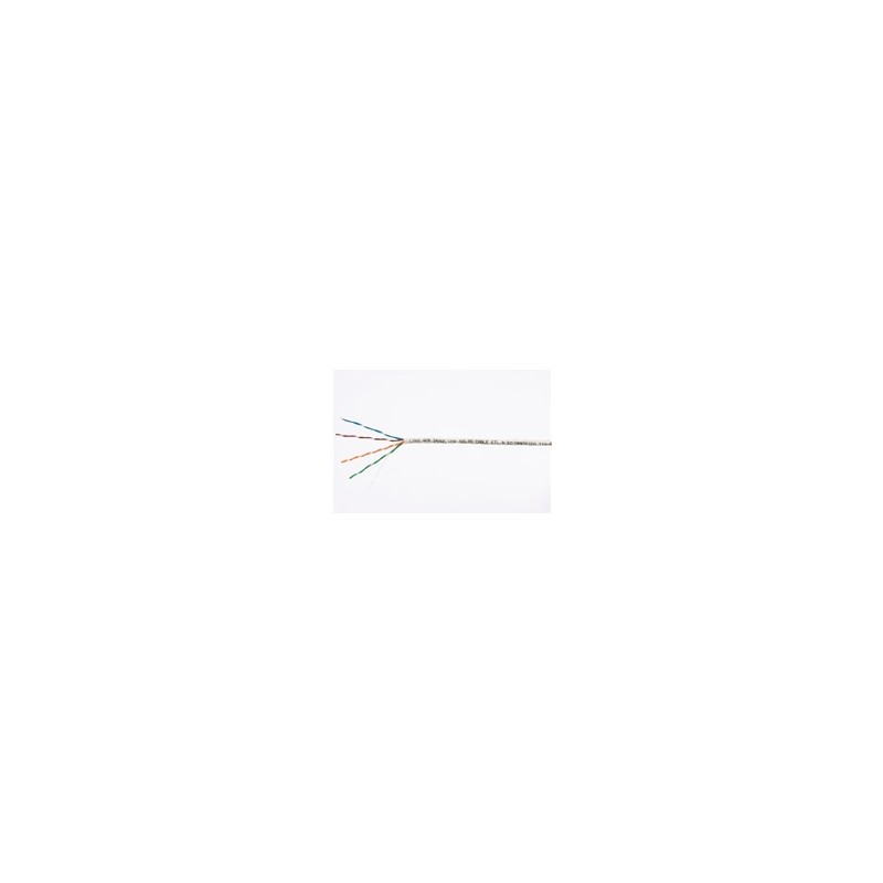 UTP kabel LYNX, Cat5E, drát, PVC, Dca, šedý, 100m