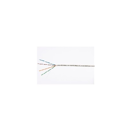 UTP kabel LYNX, Cat5E, drát, PVC, Dca, šedý, 100m