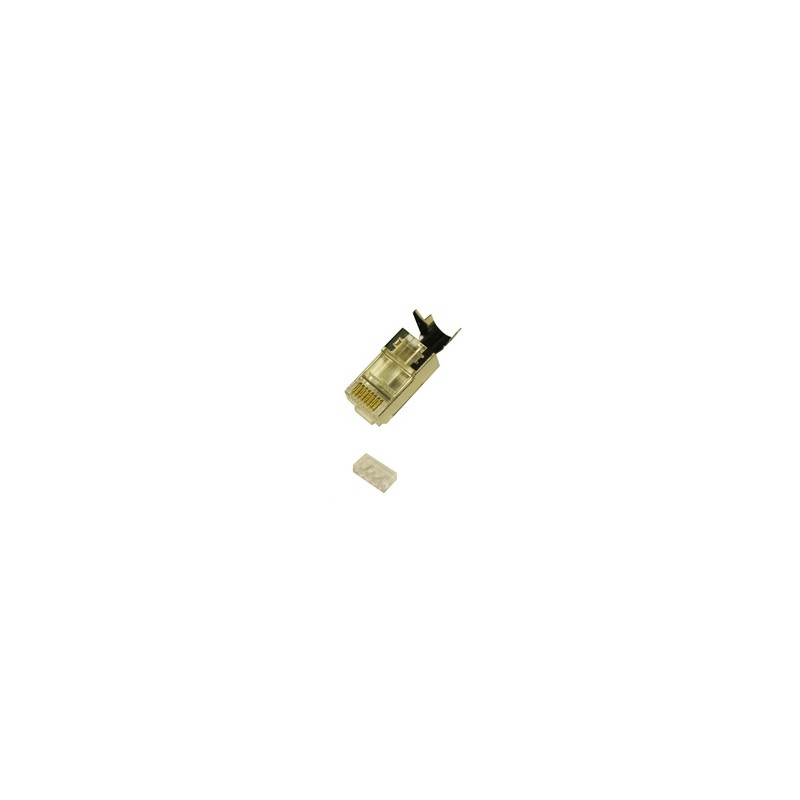 Konektor STP RJ45 (8p8c), Cat6A/Cat7, skládaný, drát (prodej po 10 ks)