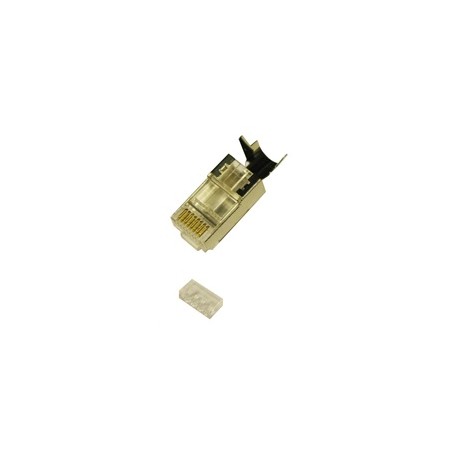 Konektor STP RJ45 (8p8c), Cat6A/Cat7, skládaný, drát (prodej po 10 ks)