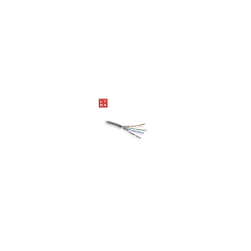 LYNX UTP kabel Cat5e, LSOH, celoměděný, vnitřní, šedý, box 305m
