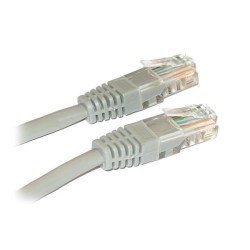 LYNX UTP patch kabel Cat5e, PVC, CCA, 0,5m, šedý (balení obsahuje 10ks)