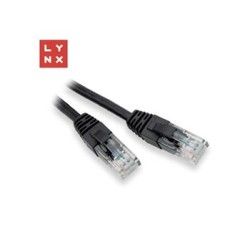 LYNX UTP patch kabel Cat5e, PVC, CCA, 20m, černý
