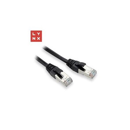 LYNX FTP patch kabel Cat5e PVC, CCA, 15m, černý
