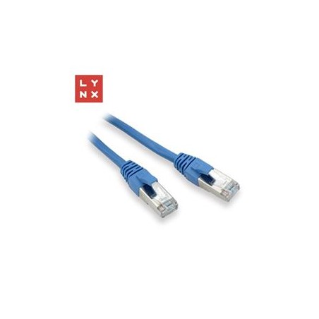 LYNX FTP patch kabel Cat5e PVC, CCA, 7m, modrý