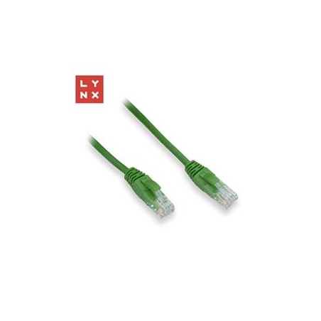 LYNX UTP patch kabel Cat5e, PVC, CCA, 7m, zelený