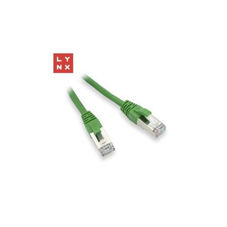 LYNX FTP patch kabel Cat5e PVC, CCA, 3m, zelený